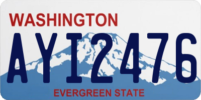WA license plate AYI2476