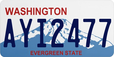 WA license plate AYI2477