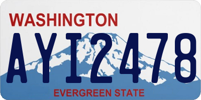 WA license plate AYI2478