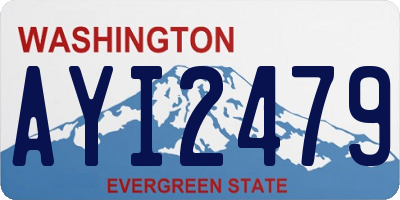 WA license plate AYI2479