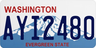 WA license plate AYI2480