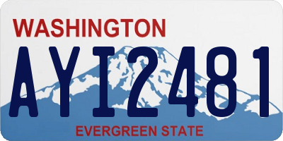 WA license plate AYI2481