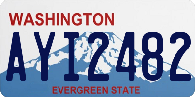 WA license plate AYI2482