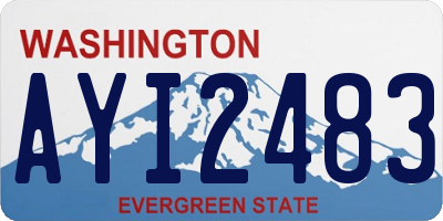 WA license plate AYI2483