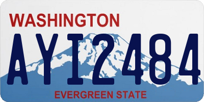 WA license plate AYI2484