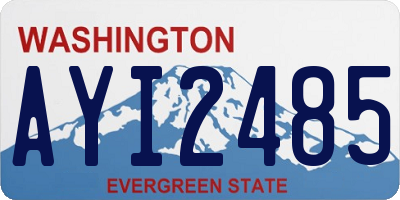 WA license plate AYI2485