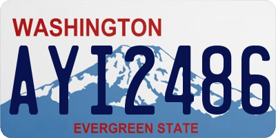 WA license plate AYI2486