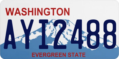 WA license plate AYI2488