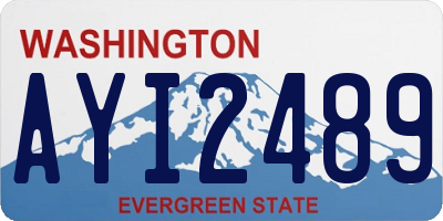 WA license plate AYI2489