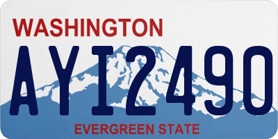 WA license plate AYI2490