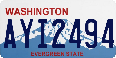 WA license plate AYI2494