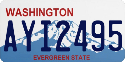 WA license plate AYI2495