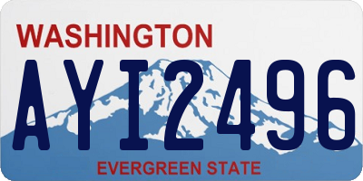 WA license plate AYI2496