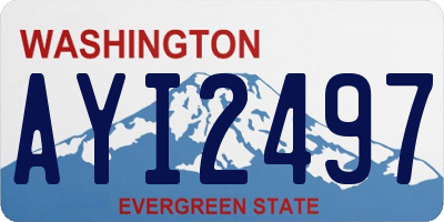 WA license plate AYI2497