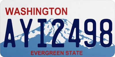 WA license plate AYI2498