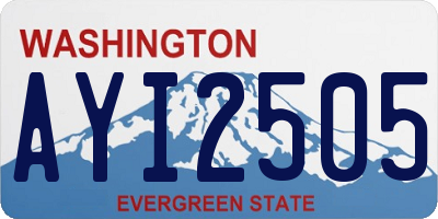 WA license plate AYI2505