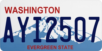WA license plate AYI2507
