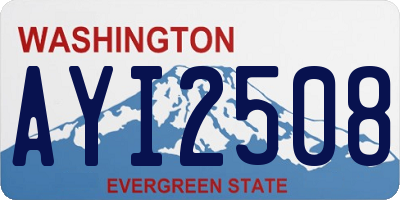 WA license plate AYI2508