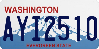 WA license plate AYI2510