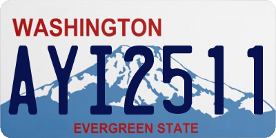 WA license plate AYI2511