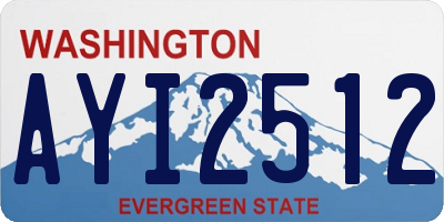 WA license plate AYI2512