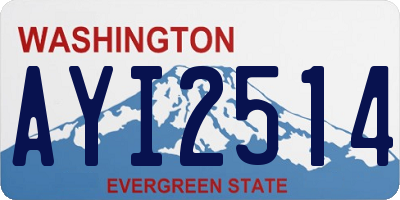 WA license plate AYI2514
