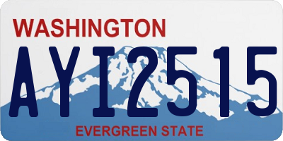 WA license plate AYI2515