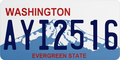 WA license plate AYI2516