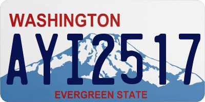 WA license plate AYI2517