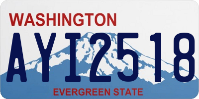 WA license plate AYI2518