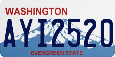 WA license plate AYI2520