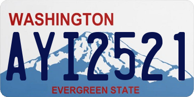 WA license plate AYI2521