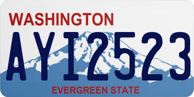 WA license plate AYI2523