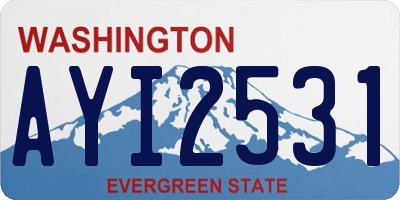 WA license plate AYI2531