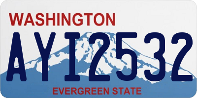 WA license plate AYI2532