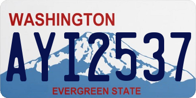 WA license plate AYI2537