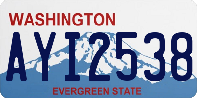 WA license plate AYI2538