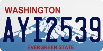 WA license plate AYI2539