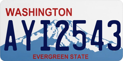 WA license plate AYI2543