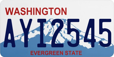 WA license plate AYI2545