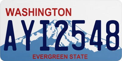 WA license plate AYI2548