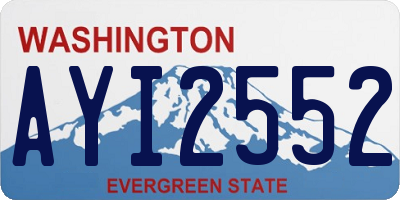 WA license plate AYI2552