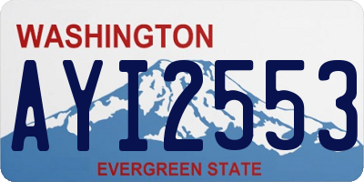 WA license plate AYI2553
