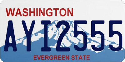 WA license plate AYI2555