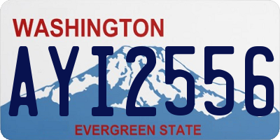 WA license plate AYI2556
