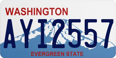 WA license plate AYI2557