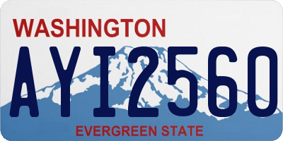 WA license plate AYI2560