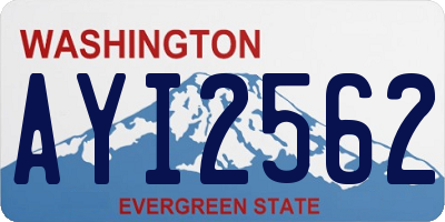 WA license plate AYI2562