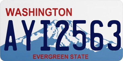 WA license plate AYI2563