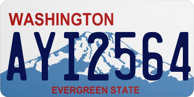 WA license plate AYI2564